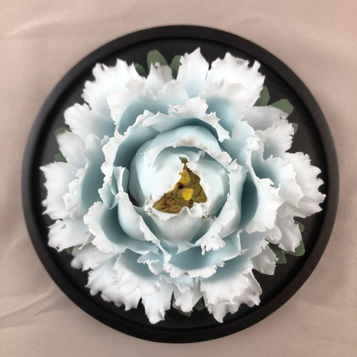 Handmade & Hand-Pinched Blue Peony Porcelain Diffuser – Heritage Ceramic Aroma Ornament, Home Decor Gift for Mom