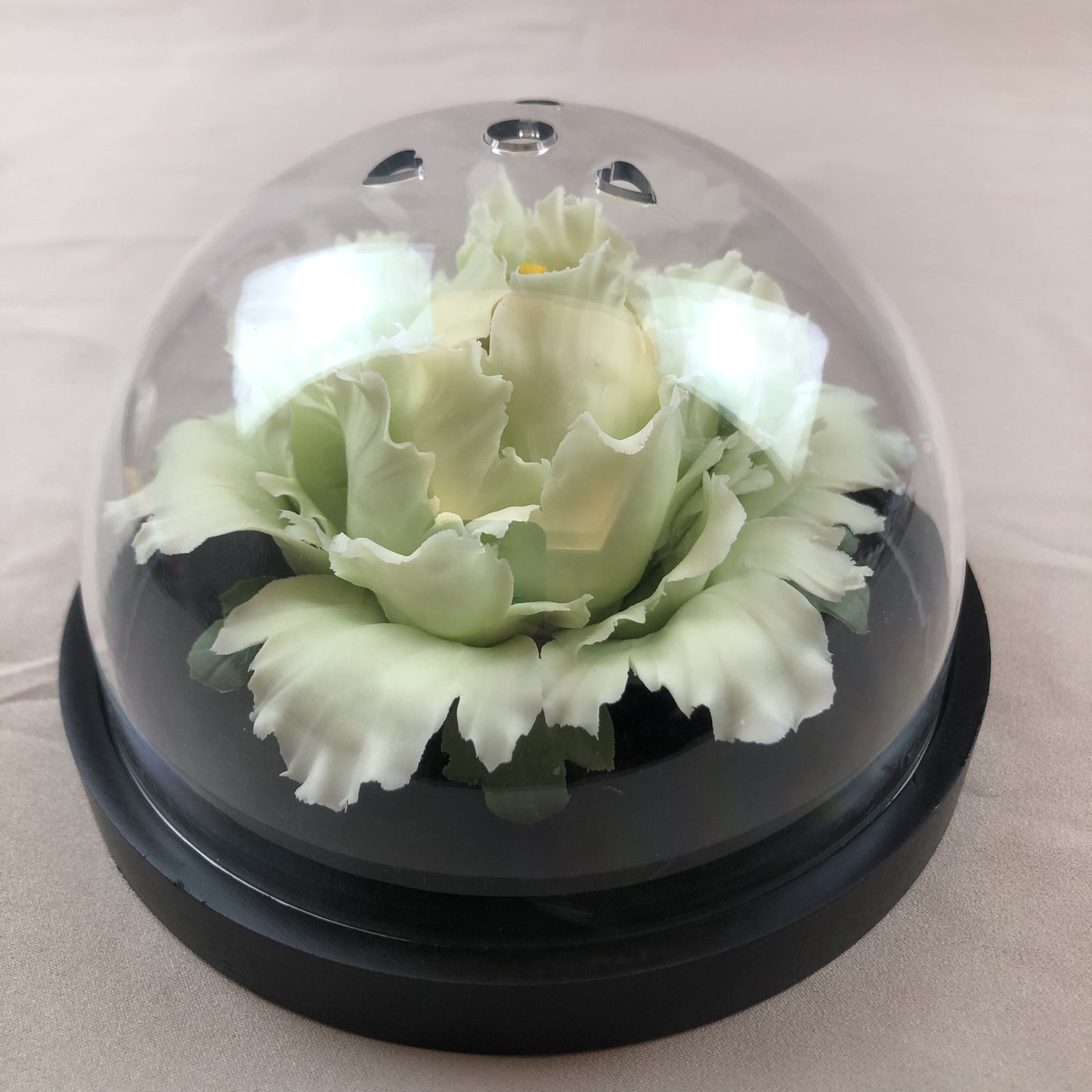 Light Green Peony Porcelain Diffuser – Handmade Heritage Ceramic Aroma Ornament, Home Decor Gift for Mom