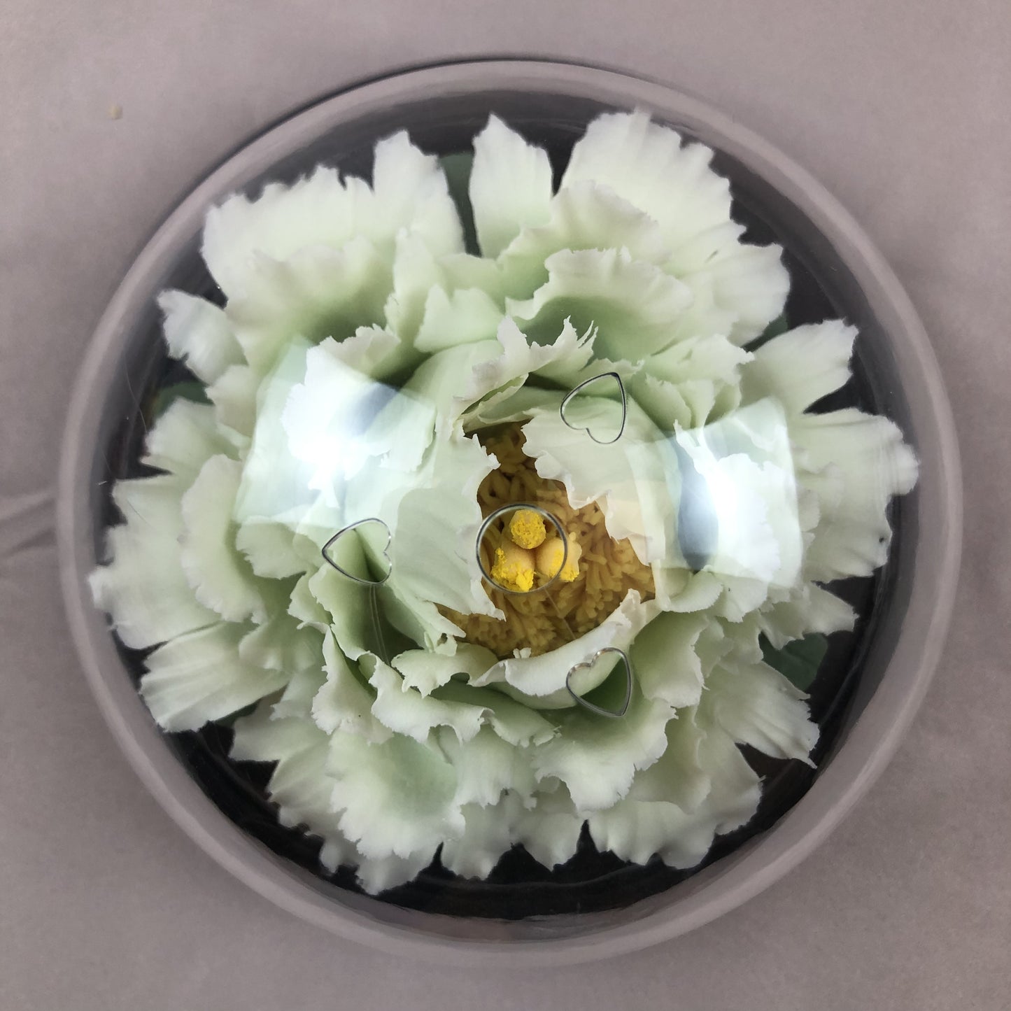 Light Green Peony Porcelain Diffuser – Handmade Heritage Ceramic Aroma Ornament, Home Decor Gift for Mom