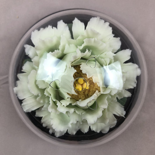 Light Green Peony Porcelain Diffuser – Handmade Heritage Ceramic Aroma Ornament, Home Decor Gift for Mom
