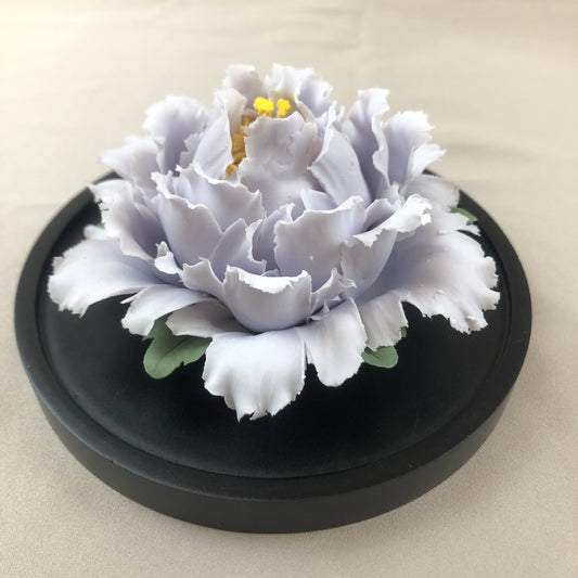 Light Purple Peony Porcelain Diffuser – Handmade Heritage Ceramic Aroma Ornament, Home Decor Gift for Mom