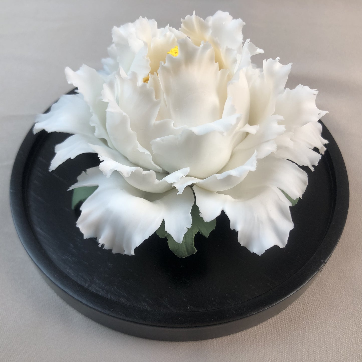 Handmade White Porcelain Peony Diffuser & Ornament