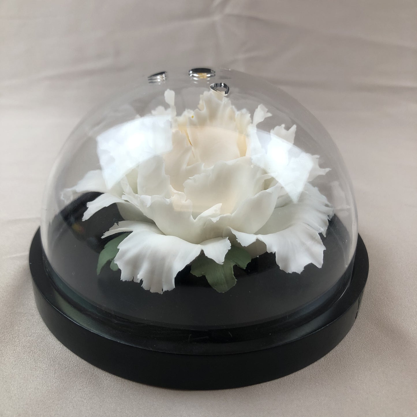Handmade White Porcelain Peony Diffuser & Ornament